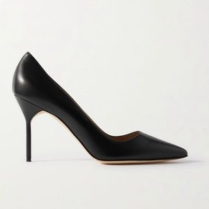 MANOLO BLAHNIK BB 90 BLACK IT SZ 38